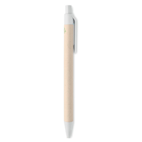 Milk carton paper ball pen Mito Pen - White