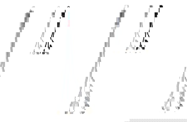 2-in-1 Charging Cable USB-A/C to USB-C &amp; Lightning Aluminium - Silver