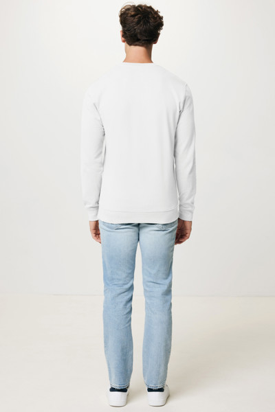 Sweater à col rond en coton recyclé IQONIQ Zion - Recycled White / XXL