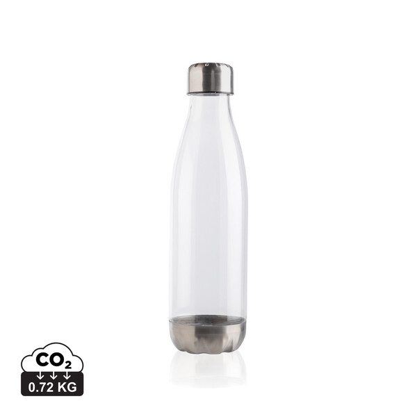 Lekvrije waterfles met rvs dop - Transparant