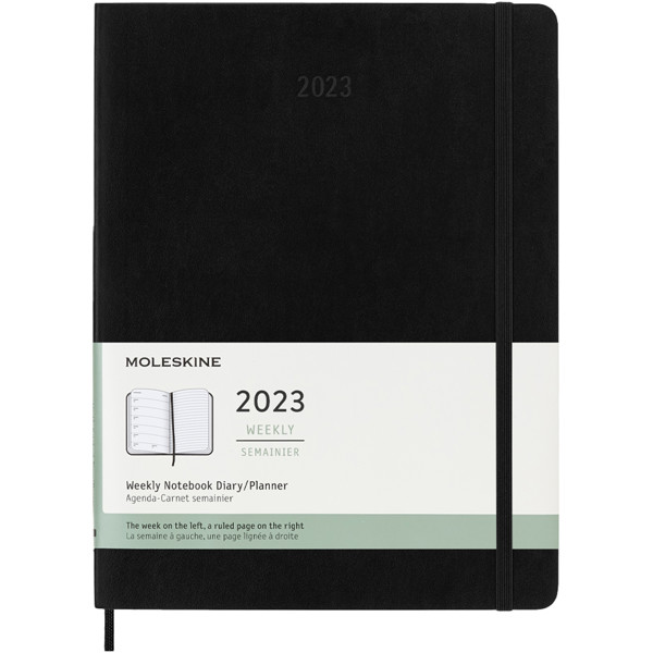 Moleskine Softcover 12 Monate Wochenkalender XL - schwarz