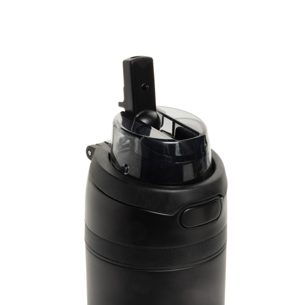 Plastenka Omni Sip 720 ml, reciklirano jeklo, na zaklepanje - Črna