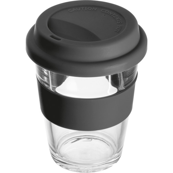 AMANDA Üvegpohár, 300 ml - Black