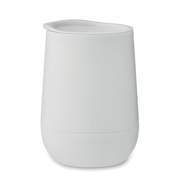 PP Double wall tumbler 300 ml Go - White