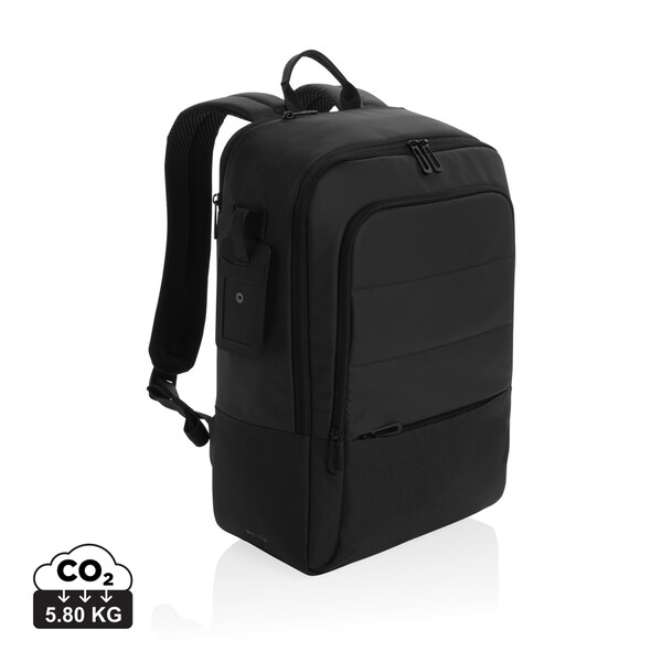 Luxusní batoh na 15.6" notebook Armond z RPET AWARE™ - Černá