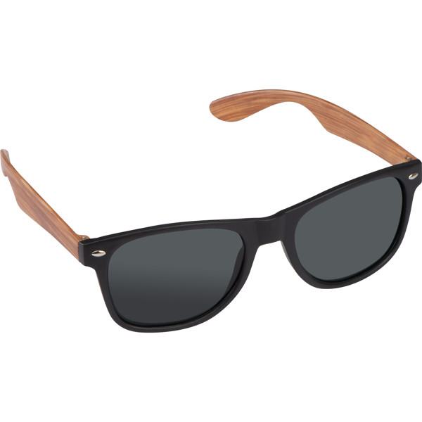 Sunglasses with wooden-look temples GISELA - Beige