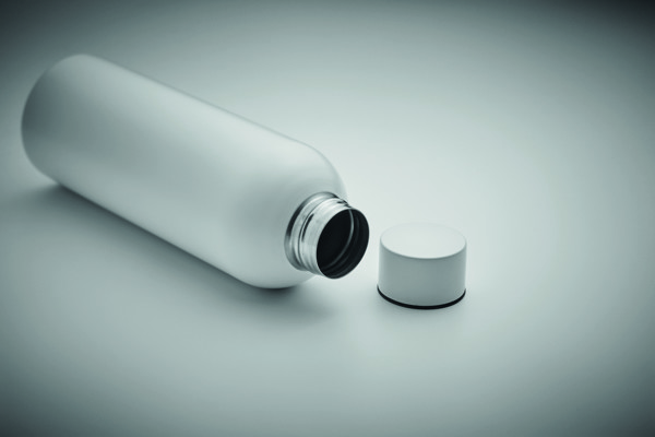 Športna steklenica Athena Plus, 750 ml, reciklirano jeklo - Bela