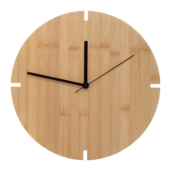 Horloge murale en bambou Tokei