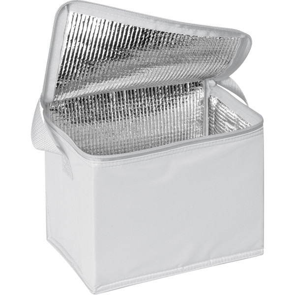 Polyester cooler bag HONORATA - White