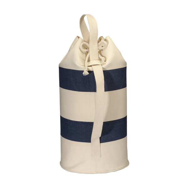 280 G/M2 Recycled Cotton Sailor Bag - Beige / Blue