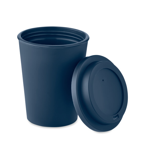Gobelet double paroi PP 300 ml Nola - Bleu Marine