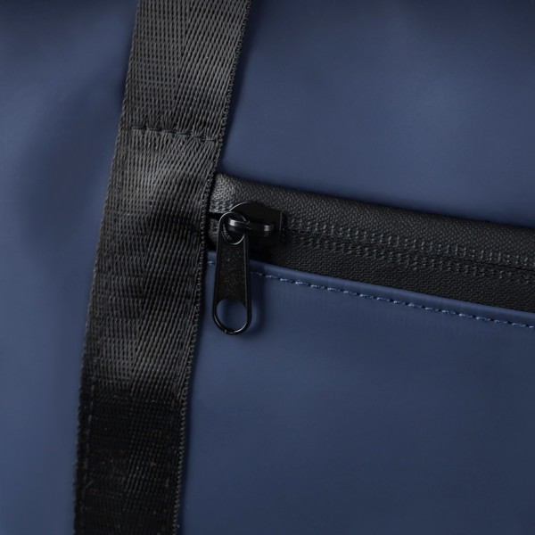 Gerecyclede PU dufflebag Mirae - zwart