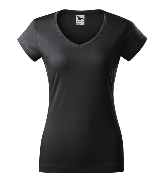 Tričko Dámské Malfini® Fit V-Neck - Ebony Gray / M