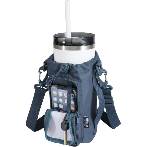 Sac porte-bouteille Trip Aware™ de 2 L en matériaux recyclés - Bleu hale