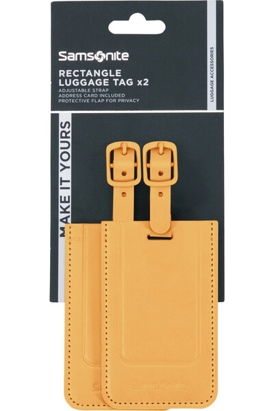 Samsonite - Ta Revolution Rectangle Luggage Tag X2 - Yellow