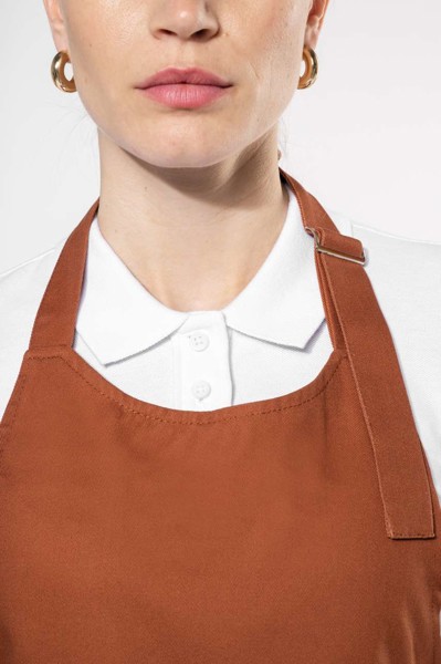 Cotton Apron Without Pocket - White
