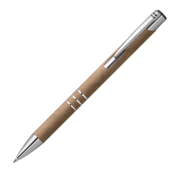 Paper ball pen ILARIA - Silvergrey