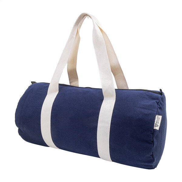 Sac de sport en canvas recyclé Rekan Duff - Bleu