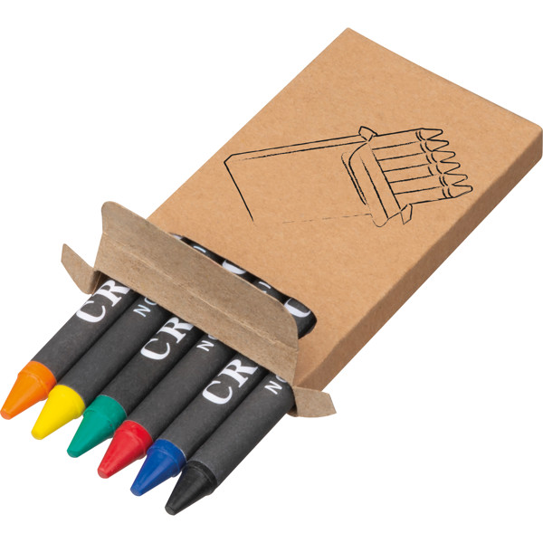 Wax crayon set AGOSTINO - Multicolored