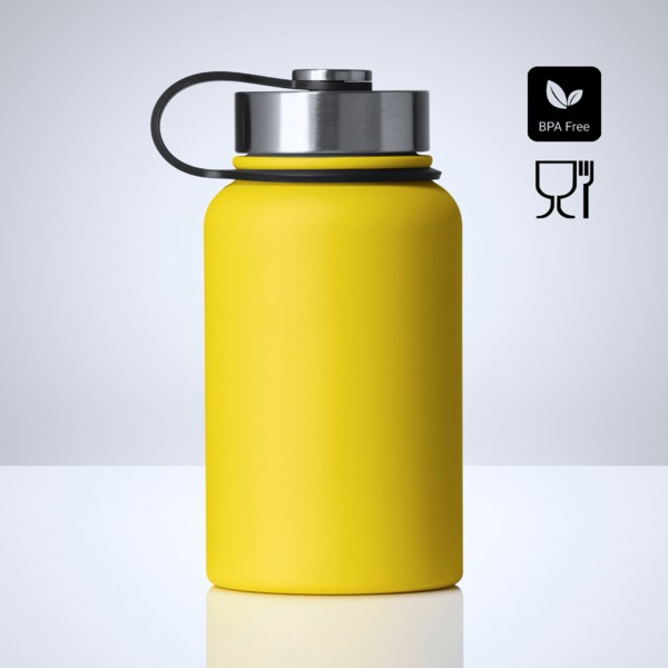 Nordic Vacuum Food Thermos, 600 ml - Yellow