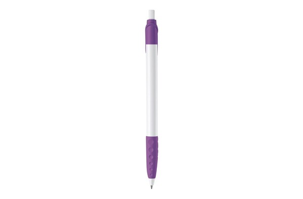 Cosmo ball pen rubber grip HC - White / Purple