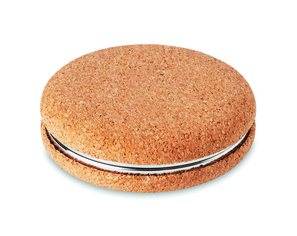 Pocket mirror with cork cover Guapa Cork