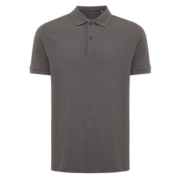 Polo tričko IQONIQ Yosemite z recykl. bavlny - Antracitová / XL