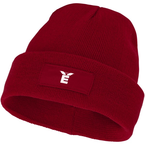 Boreas beanie met patch - Rood
