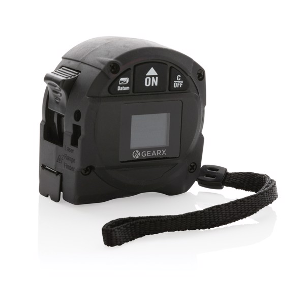 Gear X målebånd 5M, med 30M laser, sort
