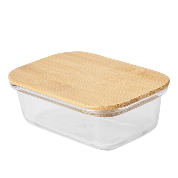 Lunch box, with bamboo lid: capacity approx. 350 ml ROSILI M
