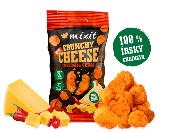 Chrumkavý syr do vrecka - Írsky cheddar s chilli, 20g