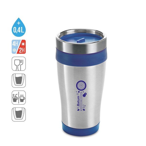 BATUM. Putna šalica 420 ml - Crna