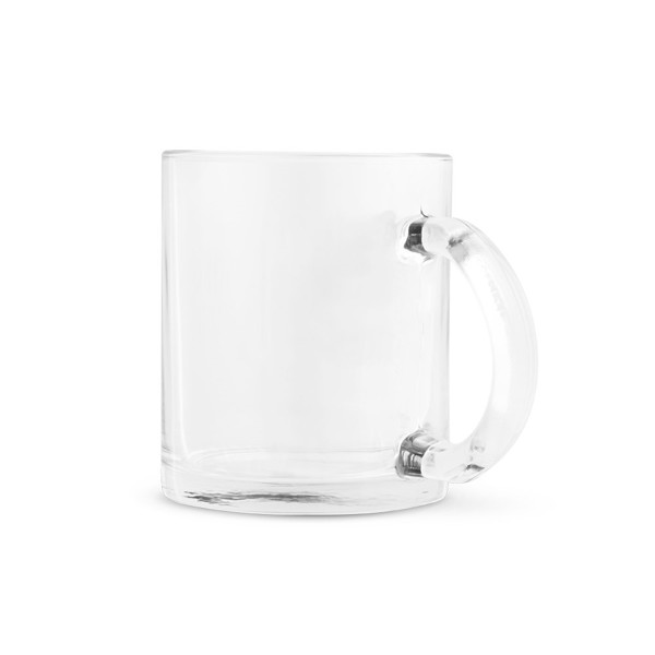 CARMO. Caneca de vidro para sublimação 350 mL