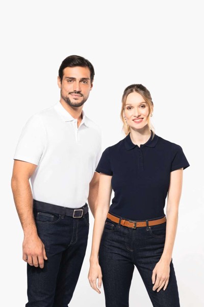 Men's Short-Sleeved Supima® Polo Shirt - White / L