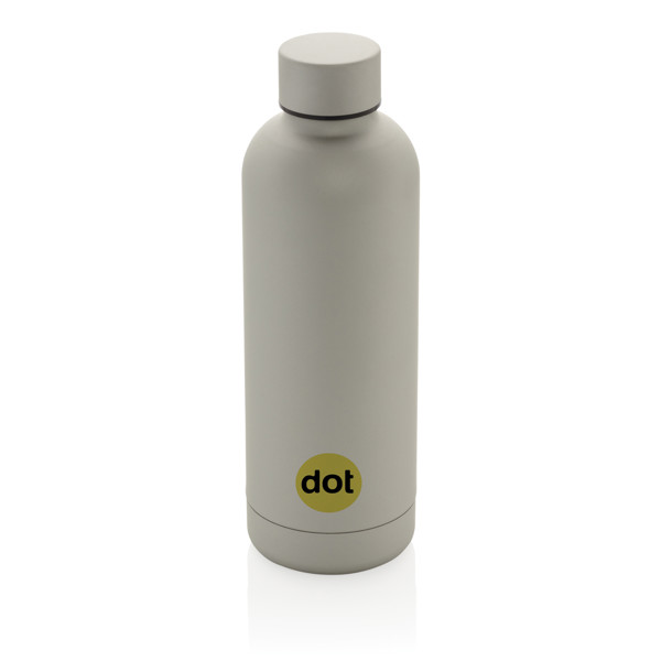Bouteille isotherme 500ml en acier inoxydable recyclé RCS - Argent