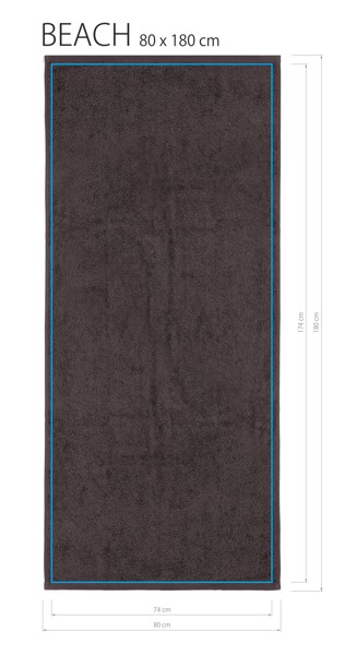 Beach Towel BEACH(450) 80x180 - White