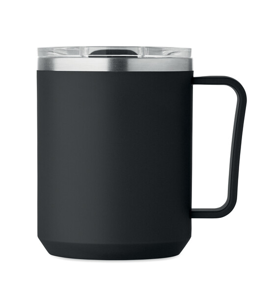 Dvojstenný hrnček 400 ml Cocoa - Čierna
