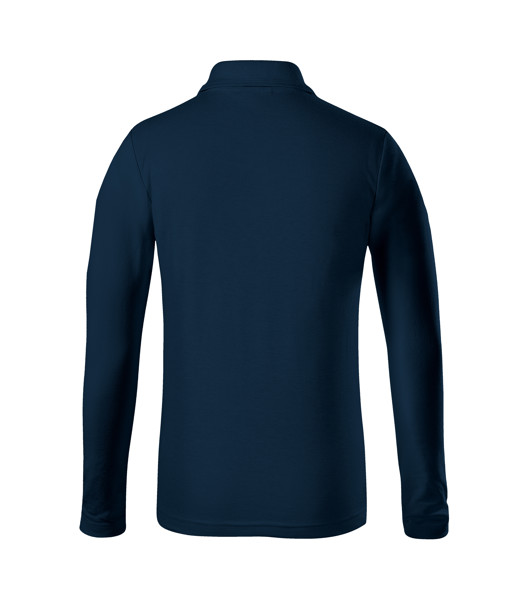 Polo Shirt Kids Malfini® Pique Polo Ls - Navy Blue / 158 cm/12 years