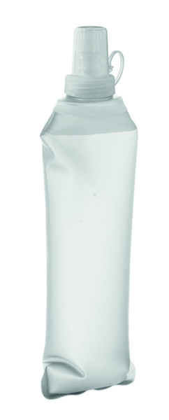 Foldable water bottle 500ml Biter - Transparent White