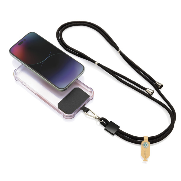 Lanyard regolabile porta telefono CarryLoop in rPET RCS