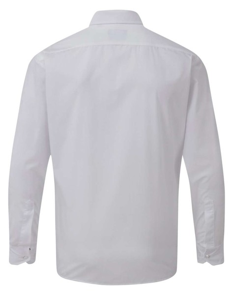 Men's Long Sleeve Poplin Shirt - White / 4XL