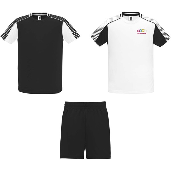 Juve sportssæt til børn - Hvid / Ensfarvet sort / 16