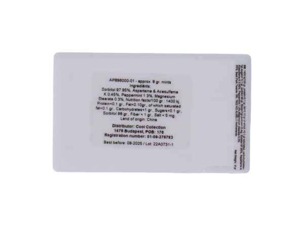 Cukorkás Doboz Card - Fehér