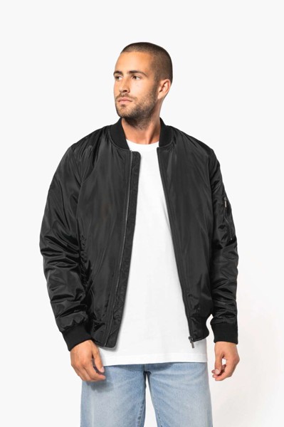Men's Bomber Jacket - Black / S