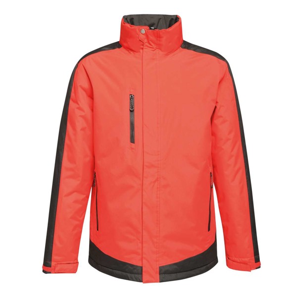 Contrast Insulated Jacket - Black / Classic Red / S