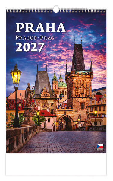 Nástěnný kalendář Praha 2027