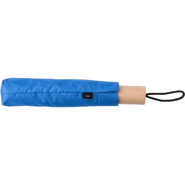 RPET manual umbrella, foldable - blue