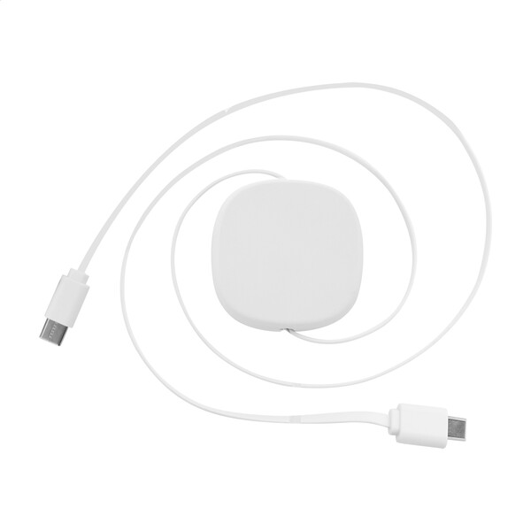 60W Rabs Usb-C Charger Cable Cabsle - White