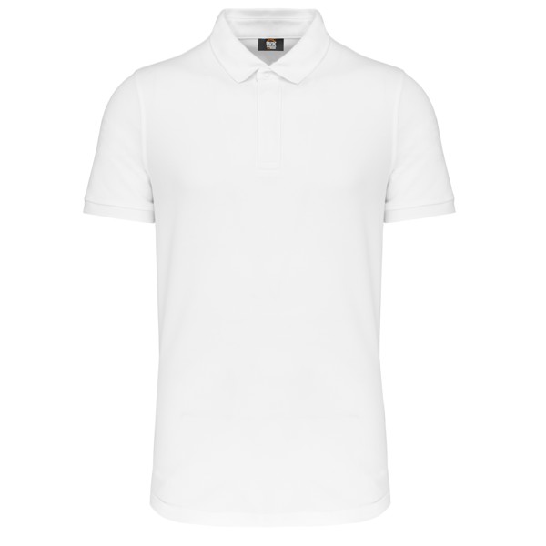 Muška polo majica kratkih rukava s printom - Bijela / 3XL