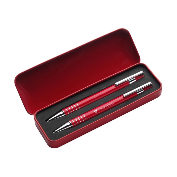 Conjunto de escrita Yolanda | 2 pcs - vermelho